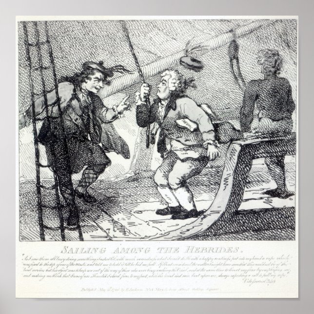 Póster Vela entre hebrides (Frente)