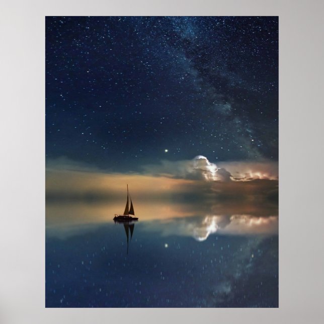 Póster Vela lejos de las nubes (Frente)