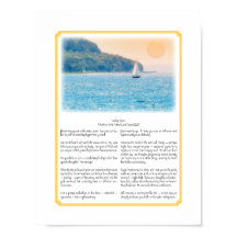 Vela sola con Poema Tamaño 8.5x11