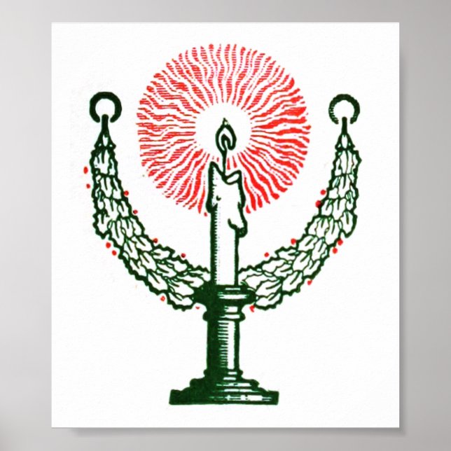 Póster Vela tradicional de Navidades (Frente)
