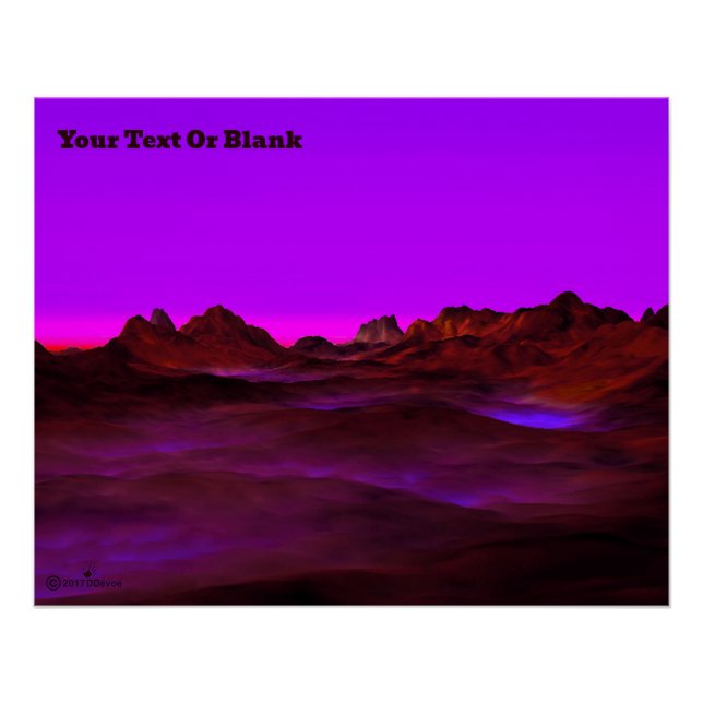 Póster Velada tranquila del desierto (Anverso)