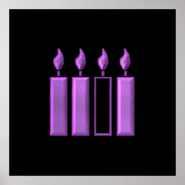 Póster Velas de guirnalda "3-D" (Frente)