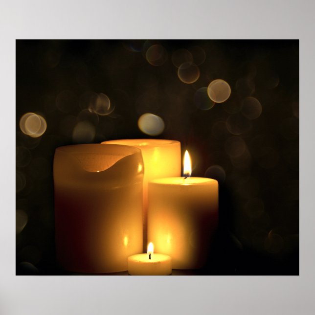 Póster Velas decorativas Votivas (Frente)