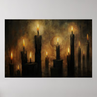 Velas negras góticas