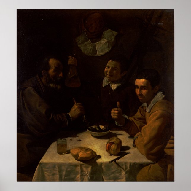 Póster Velázquez - Desayuno (Frente)