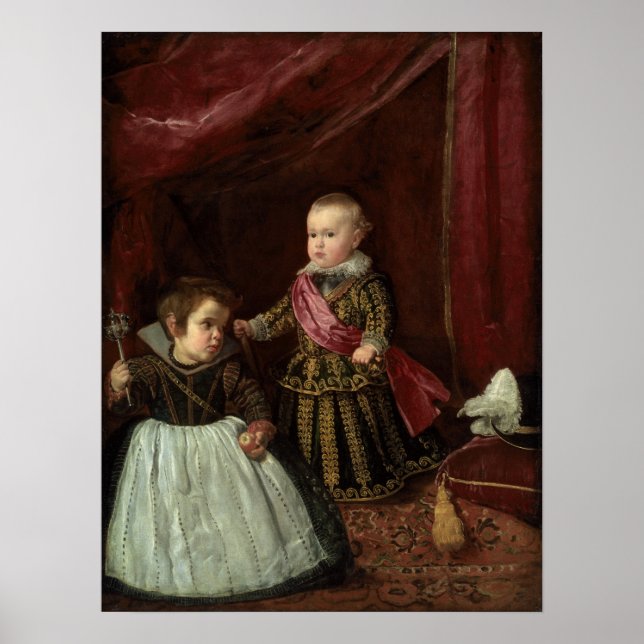 Póster Velázquez - Don Baltasar Carlos Con Un Enano (Frente)