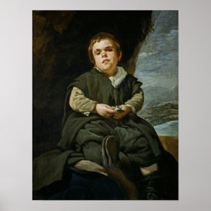 Póster Velázquez - El bufón Francisco Lezano