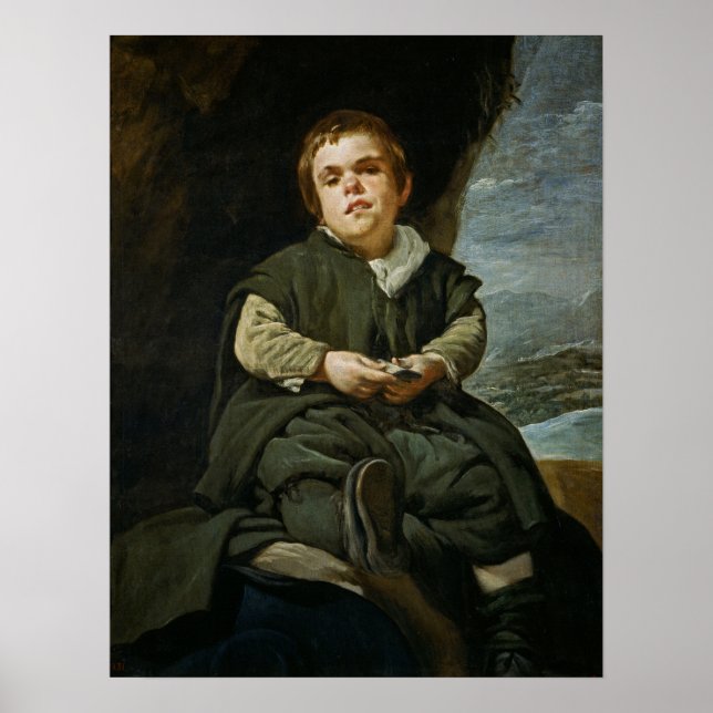 Póster Velázquez - El bufón Francisco Lezano (Frente)