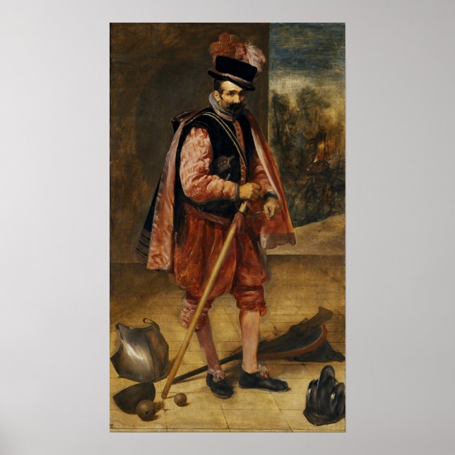 Póster Velázquez - El Bufón llamado 'Juan de Austria' (Frente)