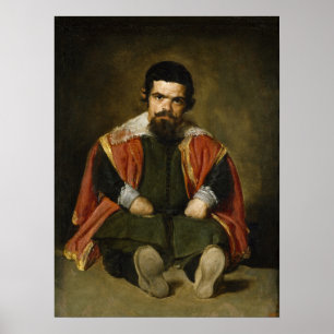 Póster Velázquez - El bufón Sebastián de Morra 1646