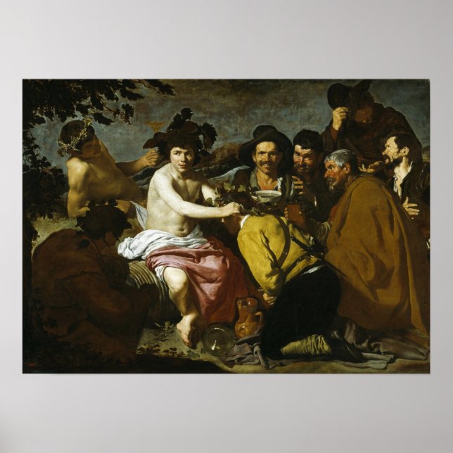 Póster Velázquez - El Triunfo De Baco 1628 (Frente)