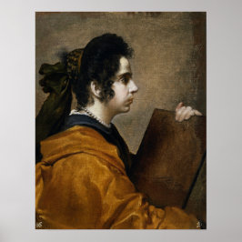 Póster Velázquez - Esposa de artista en Guise de Sibyl 16