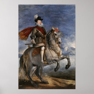 Póster Velázquez - Felipe III ecuestre 1631