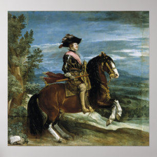 Póster Velázquez - Felipe IV ecuestre 1631