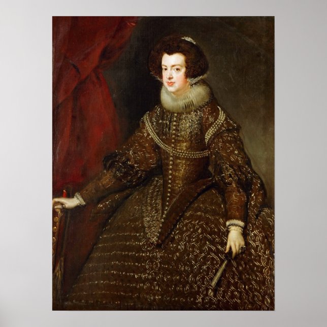 Póster Velázquez - Isabel De Bourbon España Reina Portuga (Frente)