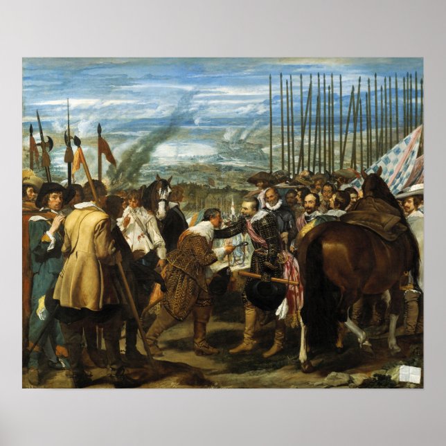 Póster Velázquez - La Rendición Del Breda 1635 (Frente)