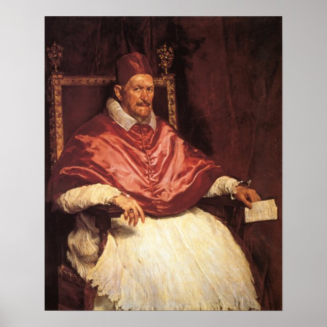 Póster Velázquez - Retrato Del Papa Inocente X 1650 (Frente)