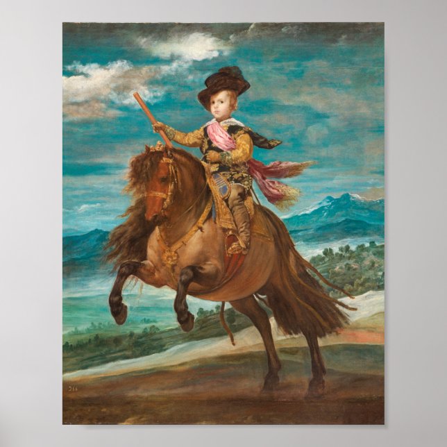 Póster Velázquez - Retrato del Príncipe Balthasar Carlos (Frente)