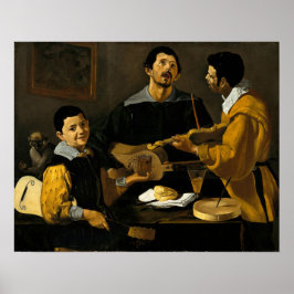 Póster Velázquez - Tres músicos 1616