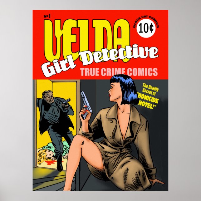 Póster Velda: poster de la portada del Chica Detective Vi (Frente)