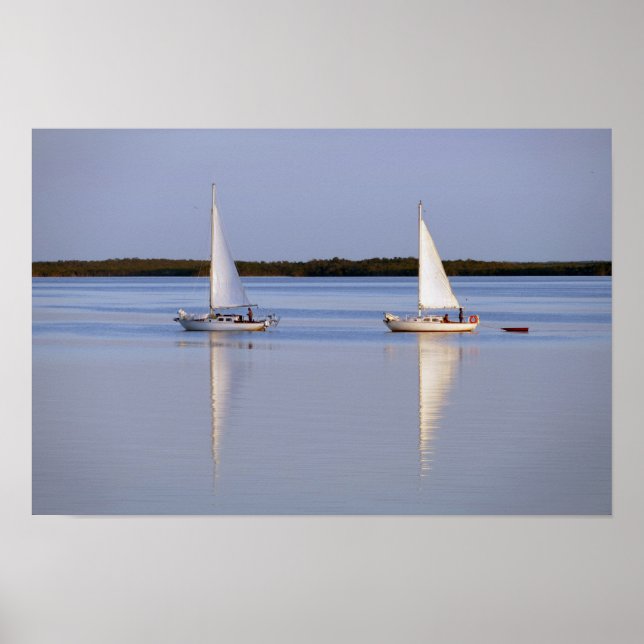 Póster Velero gemelo Vela de la mañana (Frente)