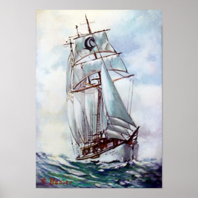 Póster Velero/Veleiro/Sailboat (Frente)