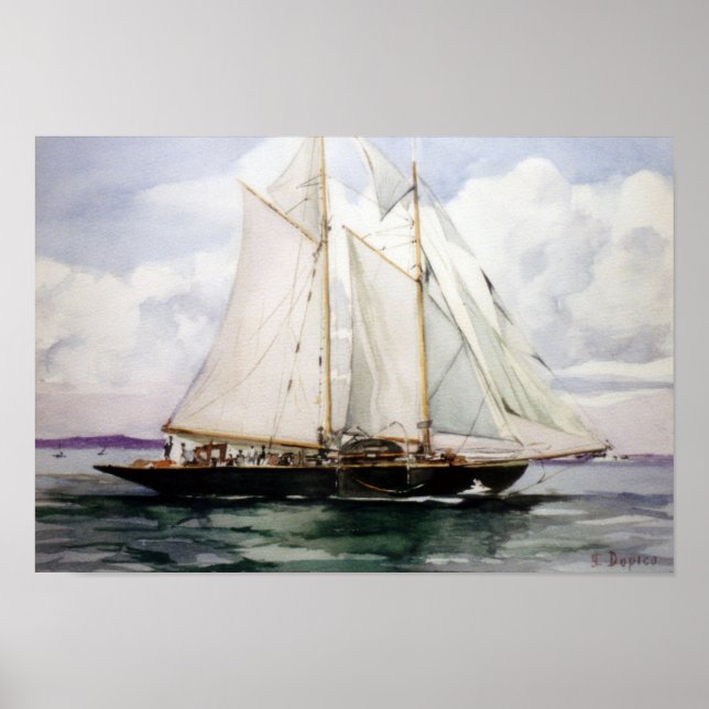 Póster Velero/Veleiro/Sailboat (Frente)