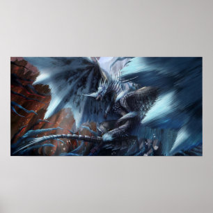 Póster Velkhana Monster Hunter World Iceborne