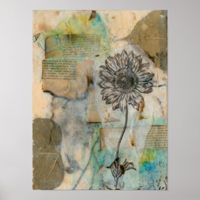 Póster Vellum Floral I (Frente)