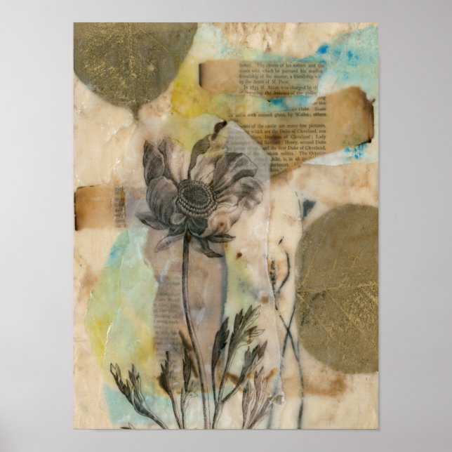 Póster Vellum Floral II (Frente)