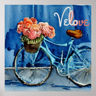 Póster Velo Love Cycling