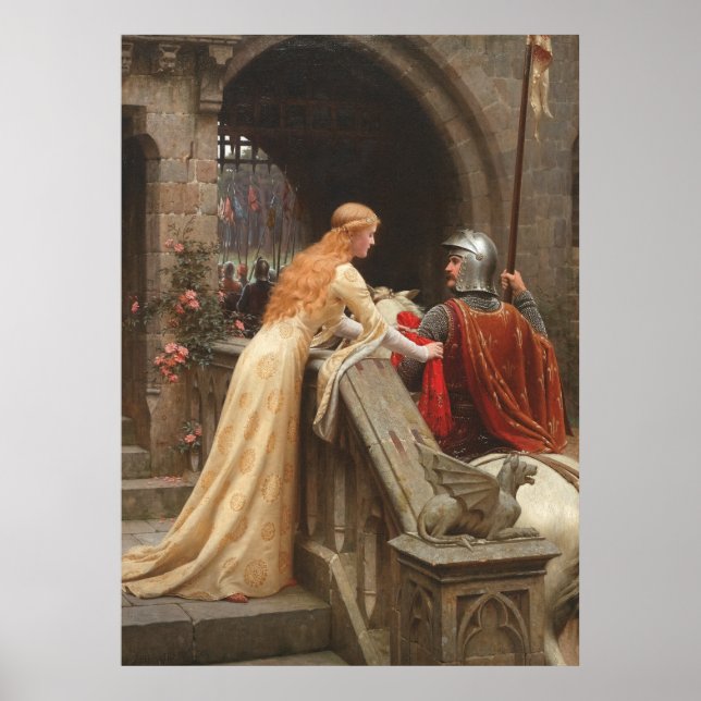 Póster Velocidad de Dios de Edmund Blair Leighton, c. 190 (Frente)