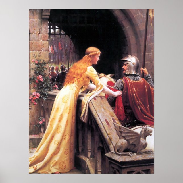 Póster Velocidad de Dios por Edmund Blair Leighton (Frente)