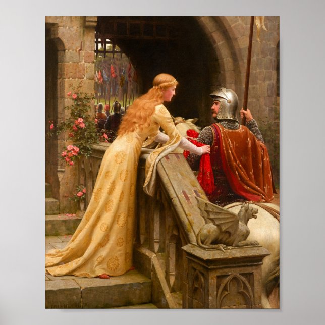 Póster Velocidad de Dios por Edmund Blair Leighton (Frente)