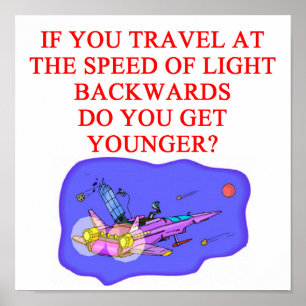 Póster Velocidad de la luz