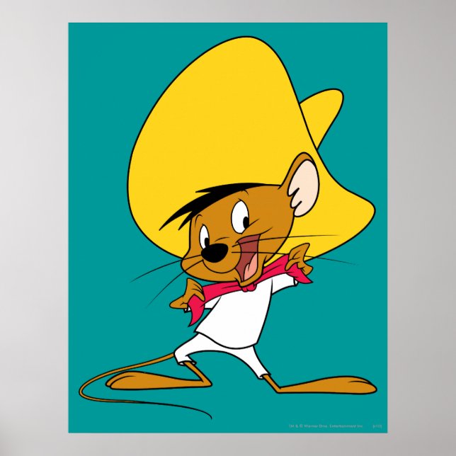Póster VELOCIDAD GONZALES™ Bow-Tie (Frente)