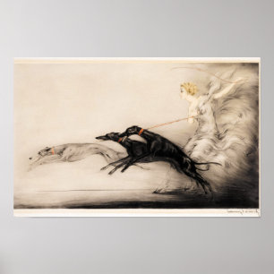 Póster Velocidad II, Vitesse, 1933 por Louis Icart