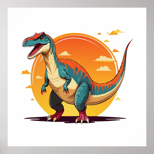 Póster Velociraptor (Frente)