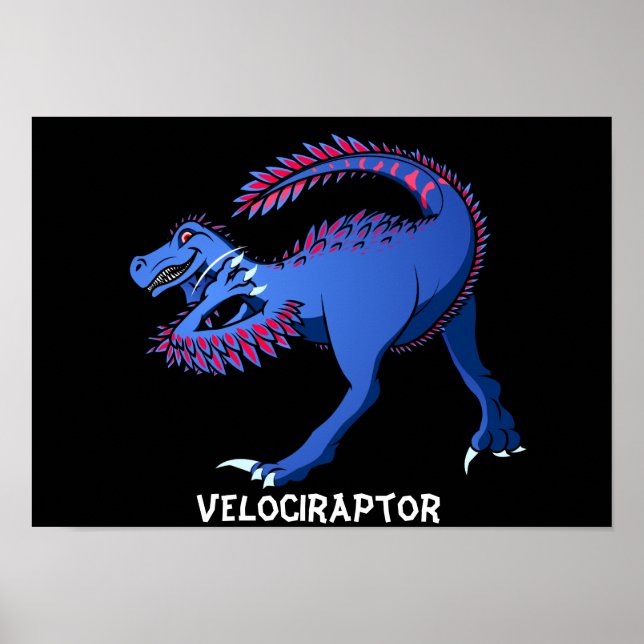 Póster Velociraptor (Frente)