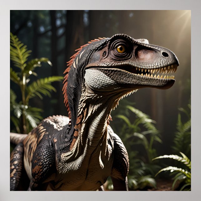 Póster Velociraptor (Frente)