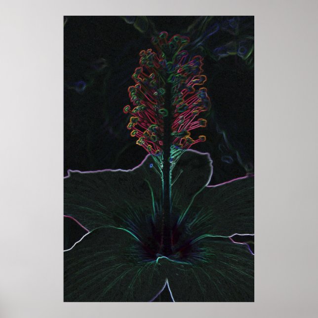 Póster velvet colored flower (Frente)