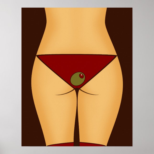 Póster Velvet Martini Bikini (Frente)