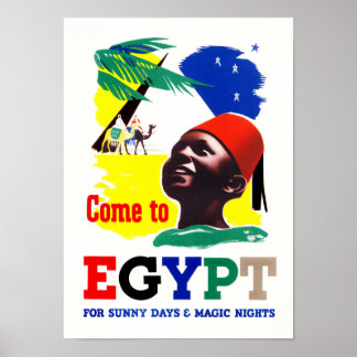 Póster Ven a Egipto