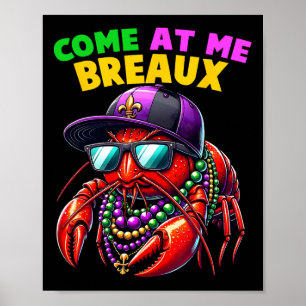 Póster Ven A Mí Breaux Colas De Langostinos Graciosos Mar