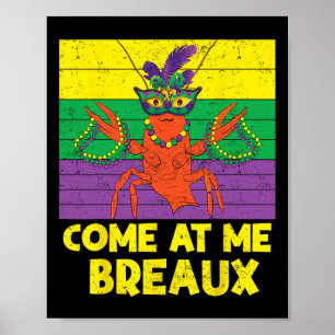 Póster Ven A Mí Breaux Colas De Langostinos Graciosos Mar