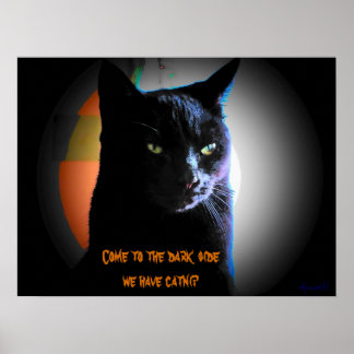 Póster Ven al lado oscuro tenemos un piruleta