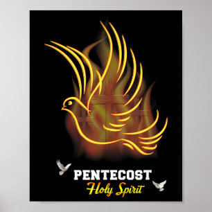 Póster Ven Espíritu Santo Paloma Cruz Cristiano Jesús Pen