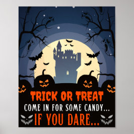 Póster Ven para recibir a Candy Spooky Halloween