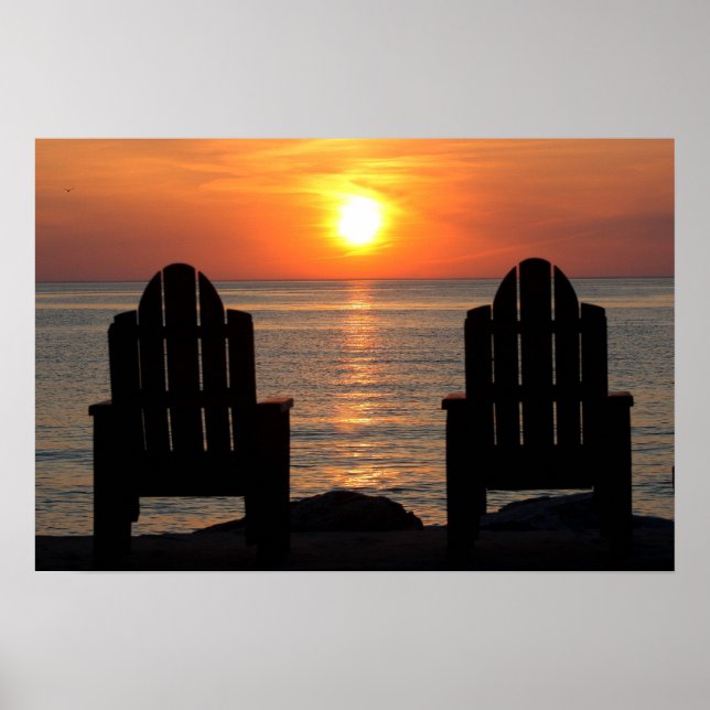 Póster Ven y mira la puesta de sol (Frente)