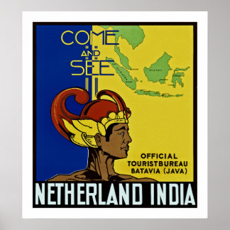 Póster Ven y mira Países Bajos India